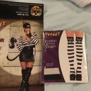 Halloween costume cat burglar Jail  Costume SzM NEVER WORN